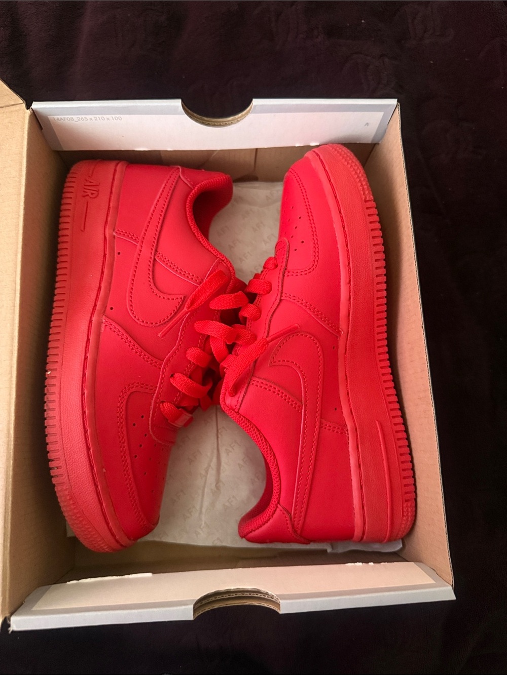 Nike Air Force 1 Low Triple Red Women's Sneakers